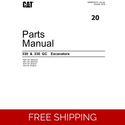 20 CATERPILLAR 330, 330GC EXCAVATOR PARTS MANUAL 20 CATERPILLAR 330, 330GC EXCAVATOR PARTS MANUAL